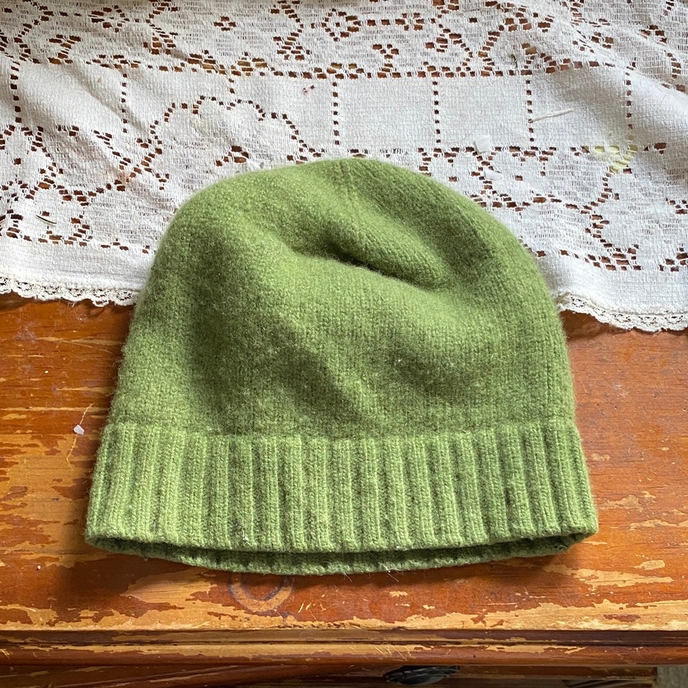 Pistil green cashmere beanie